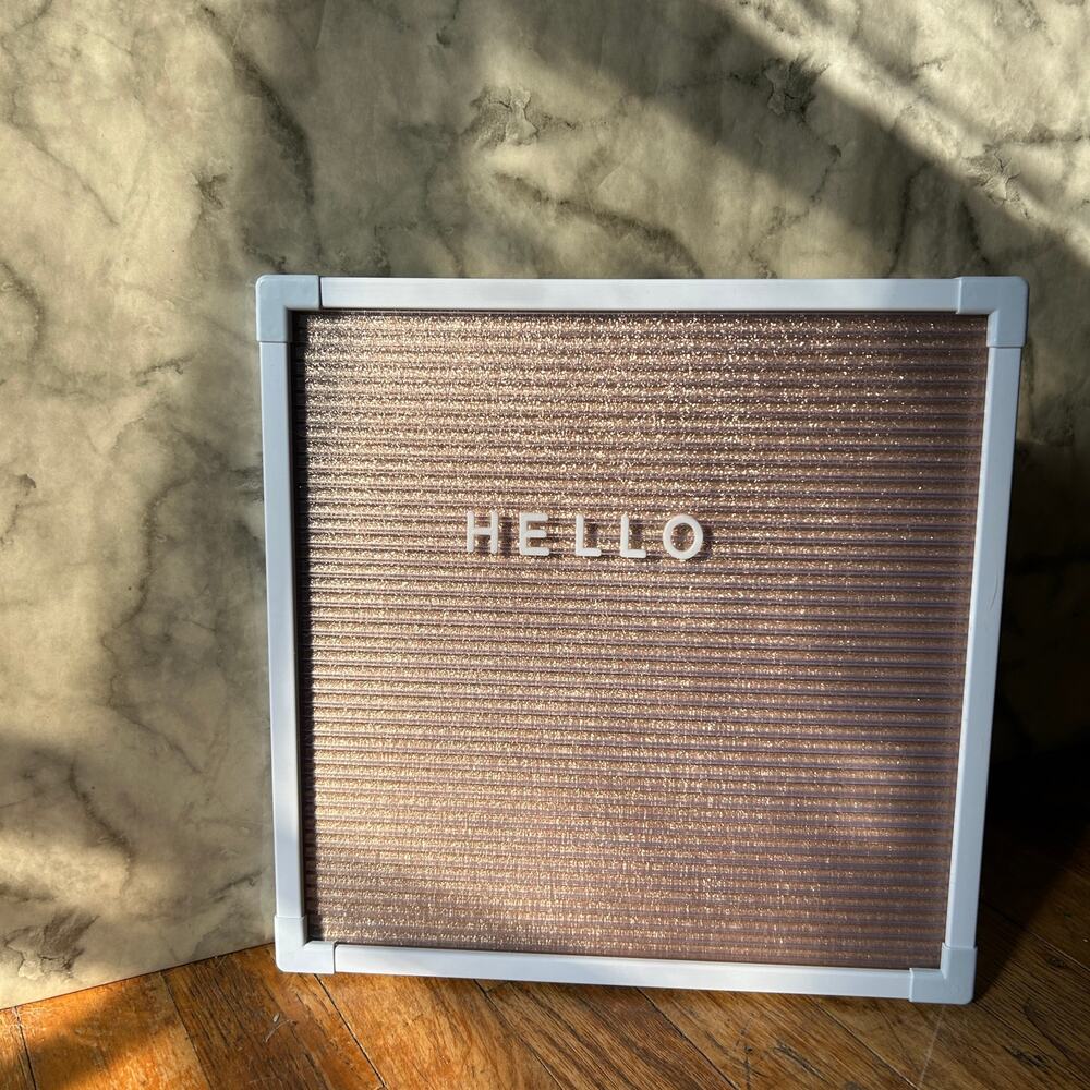 Rose Gold Letter Board